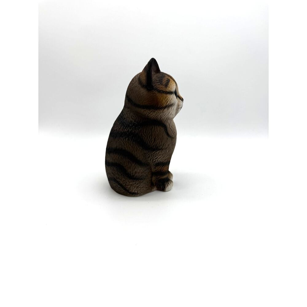 Vtg Dept 56 Ceramic 5" Tabby Kitty Cat Collectible Figurine Porcelain Pottery - Picture 4 of 7
